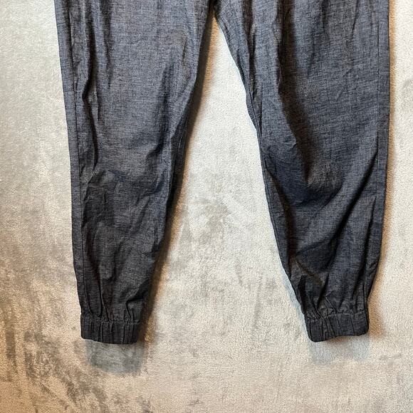 prAna Mantra Joggers Hemp Woven Sz Small Blue UPF 50+ Coal Gray Gorpcore Hiking - Picture 3 of 9